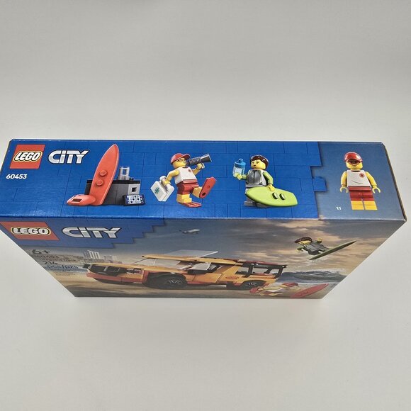 LEGO City Lifeguard Truck Set 60453 214 Pcs Beach-Themed Building Toy - Picture 2 of 6